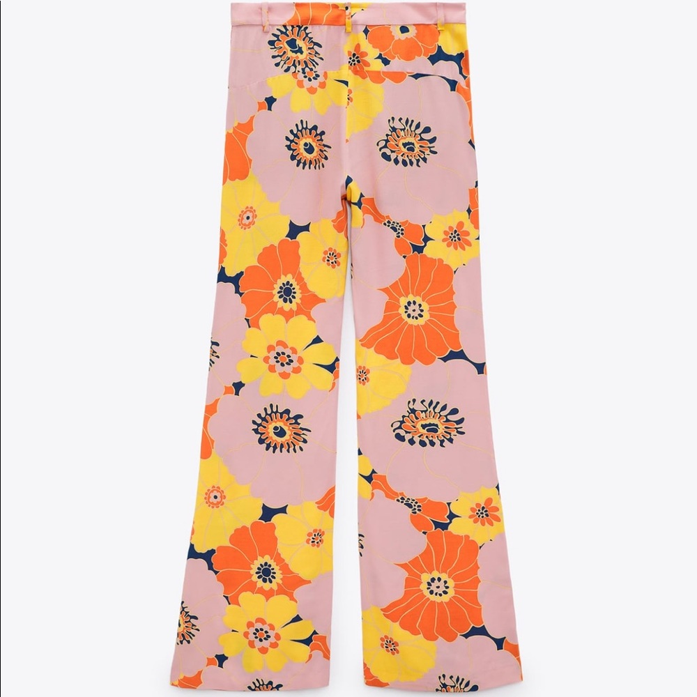 Zara Floral Print Pants